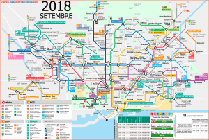 Mapa metra w Barcelonie