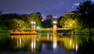Boston Common nocą
