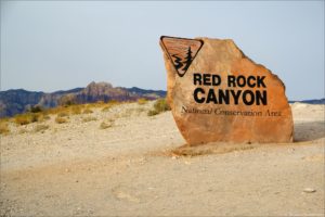 Wjazd do Red Rock Canyon