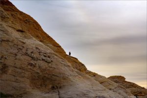 Wspinacz w Red Rock Canyon