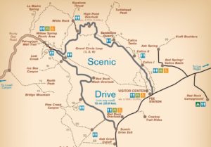 Mapa Scenic Drive